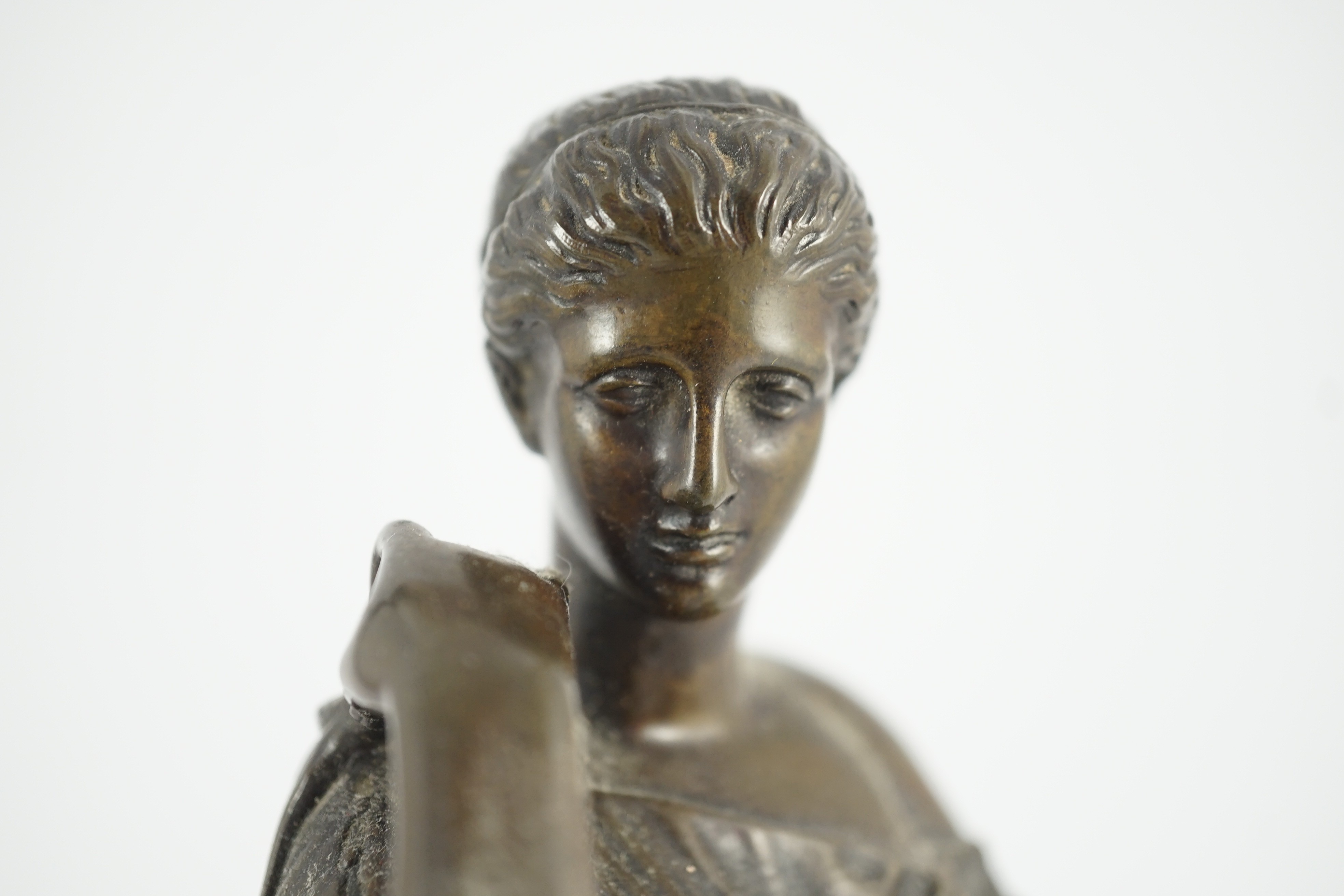 After the antique, a French Reduction Sauvage bronze figure of 'Diana de Gabies', 31cm high